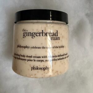 16oz Philosophy The Gingerbread Man Cloud Body Cream w/Vitamin infused beads